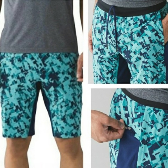 lululemon athletica Other - Lululemon T.H.E. Short Linerless 11" Multi Blue